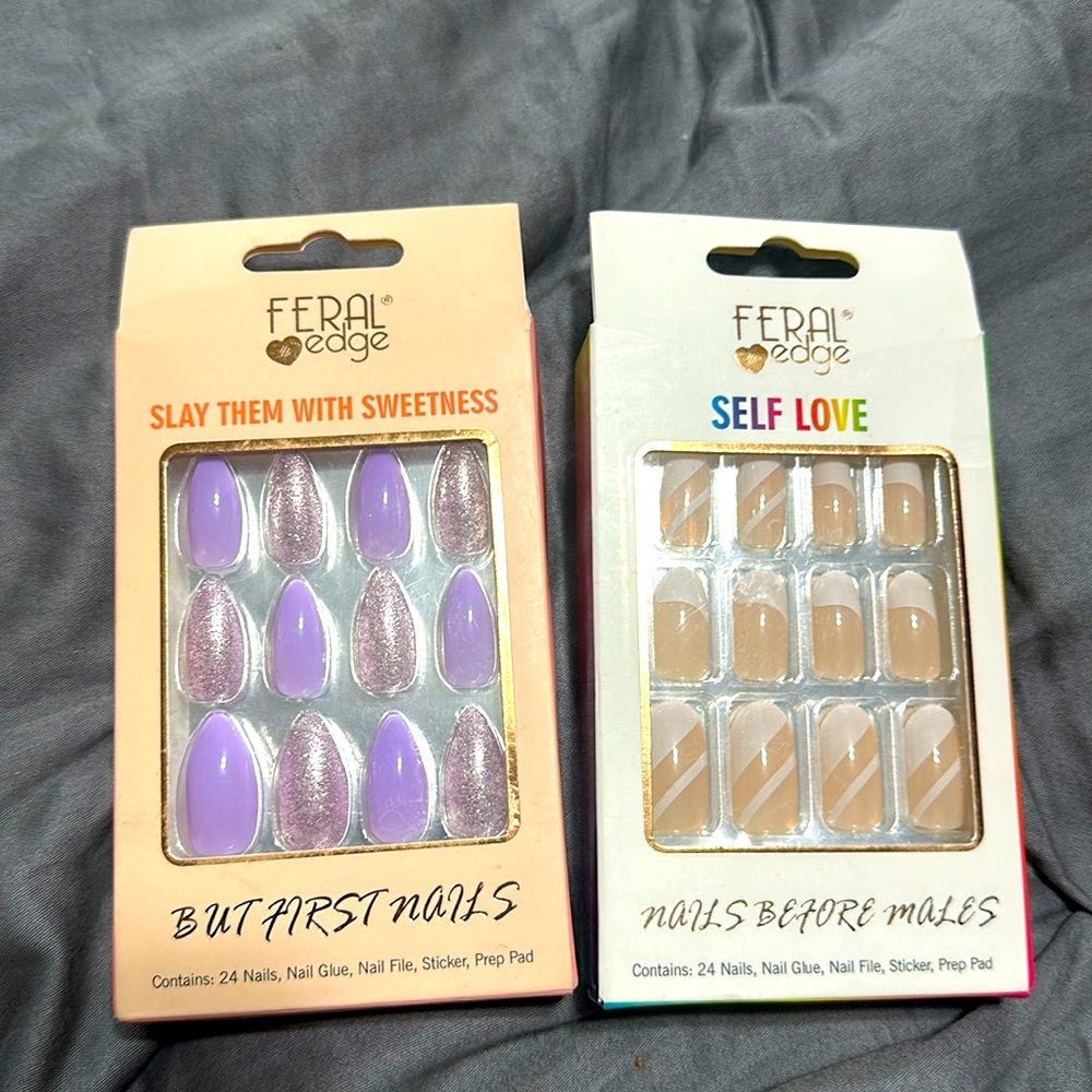 Feral Edge press on nail duo